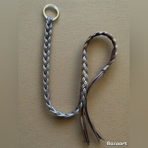 Braided Silver Women's Belt